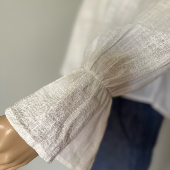 NWT Cotton On Off The Shoulder Linen Top - Picture 4 of 13